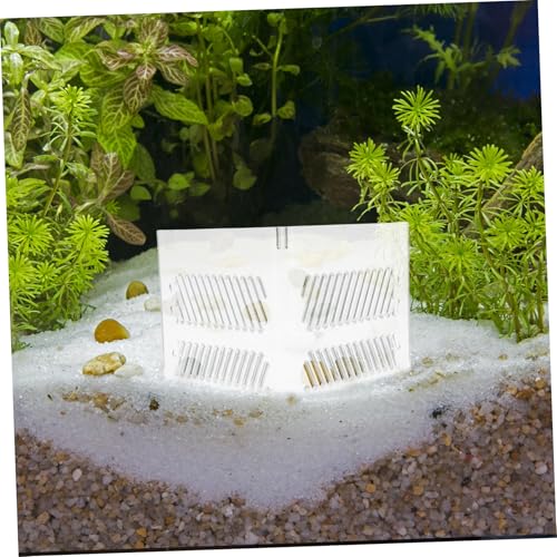 SUPVOX Aquarium Isolation Grid Plate Acrylic Fish Tank Divider Pump Guards Corner Fish Tank Partition Easy to Install