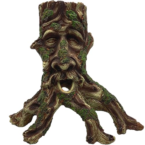 Large Aquarium Driftwood Decaying Trunk Terrarium Resin Hollow Tree Root Log Ornament Decoration Fish Tank Hideouts Climbing Habitat Accessories for Bearded Dragon Snake Chameleon Reptile