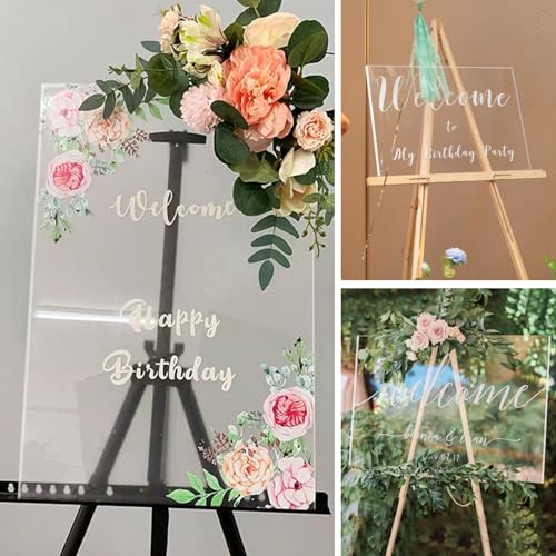 1 Pieces 24 x 36” Clear Acrylic Sheet Plexiglass - 1/4” (6mm) Thick, Use for Craft Projects, Signs, DIY Projects and More; Cut with Saw or Hand Tools, No Laser Cut - size: (1 Pieces) 24" x 36", style: 6mm Thick (1/4”)