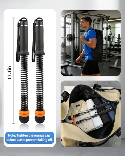 Weighted Ropeless Battle Ropes, Adjustable Resistance & Portable Cordless