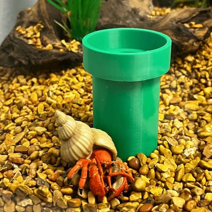 REEFSHAPE Pipe Design Aquarium Viewing Tunnel | Underground Fish & Shrimp Corner Hideout with Pipe Entrance | Made in USA (Green, Single Pipe) - color: Green, Single Pipe