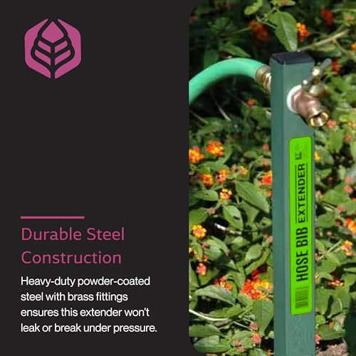 Yard Butler IHBE-6 Garden Hose Bib Extender - Durable Hose Stand for Keeping It Elevated - Convenient Garden Accessory - Rust-Resistant - Anti-Kink Design - Easy Installation - size: Extender