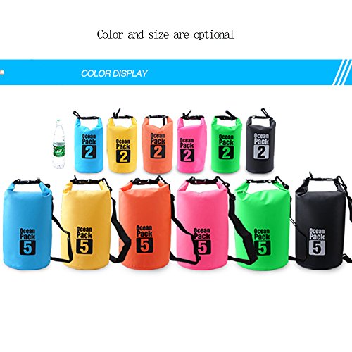 Dry Sack/Waterproof Bag for Boating, Kayaking, Hiking, Snowboarding, Camping, Rafting, Fishing and Backpacking (Green, 2L) - color: Green, size: 2L