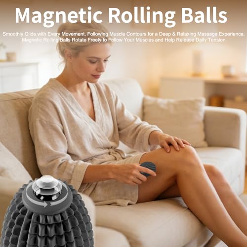 Vibrating Massage Ball for Full Body Relaxation, Silicone Trigger Point Massager Ball for Back, Leg, Foot, Muscle Recovery, Portable Rechargeable Massage Roller, 3 Vibration Speeds (Black) - color: Black