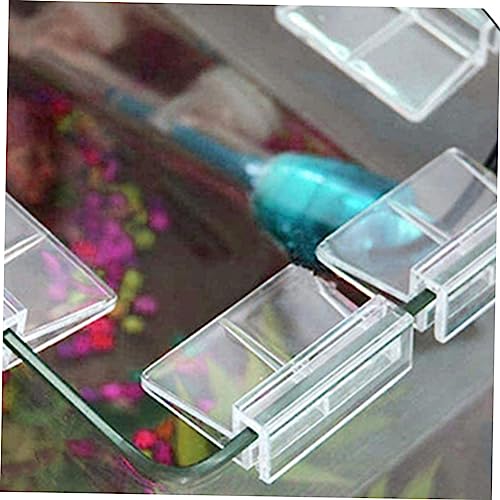 Aquarium Lid Holder Clips Fish Tank Lid Bracket for Glass Cover 10mm Rimless Tank Support