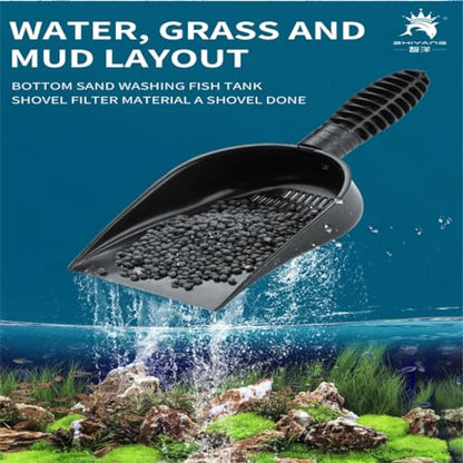 Aquariums Gravel Sand Shovel Ergonomic Sand Scooper for Fishtanks Strainer Fish Tanks Tool Pet Supply