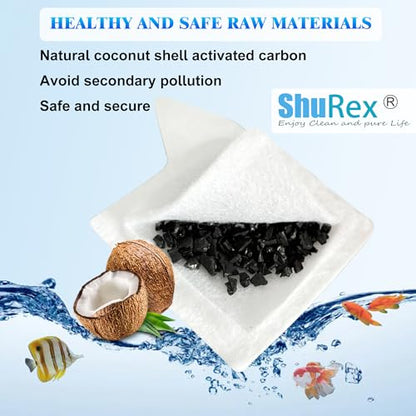 12 Pack Replacement Filter Cartridges XS for Tetra Whisper Extra Small Fish Tanks Filter; Refilled Filter Cartridges XS for Aquarium Kits Less 3 Gallons