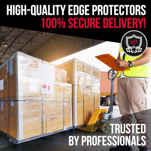 Extra-Wide 24" x 3" x 3" Reinforced Cardboard Edge Protectors (Pack of 36) – 0.225" Heavy-Duty Thickness – Cardboard Edge Protectors for Shipping – American Quality Pallet Edge Protector