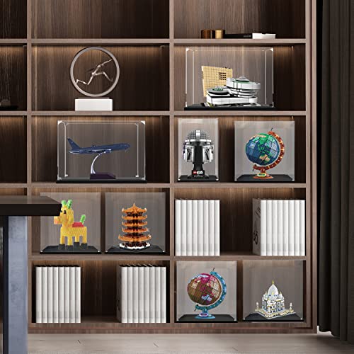 KOLIPI Acrylic Display Case for Collectibles, Clear Display Box 12x8x8 in - size: 12x8x8 inches