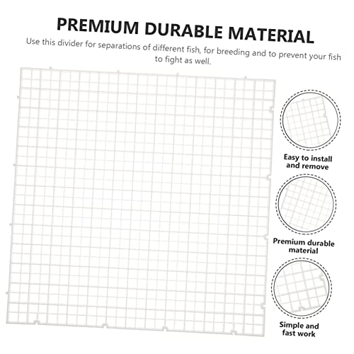 6pcs Aquarium Divider Kit Mesh Breeding Isolation Board for Fish Tank Easy Installation for Separating Fish and Enhancing Survival Rates