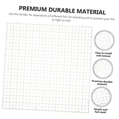 6pcs Aquarium Divider Kit Mesh Breeding Isolation Board for Fish Tank Easy Installation for Separating Fish and Enhancing Survival Rates