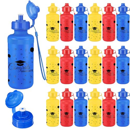 Bokon 18 Pcs Congrats Graduation Theme Water Bottles Bulk - style: Congrats Graduation Sports