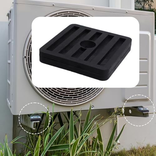8 Pack Anti Vibration Pads Air Conditioner Rubber Vibration Isolator Square Rubber Vibration Absorber 1.77" x 1.77" x 0.31"