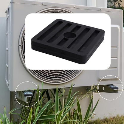8 Pack Anti Vibration Pads Air Conditioner Rubber Vibration Isolator Square Rubber Vibration Absorber 1.77" x 1.77" x 0.31"