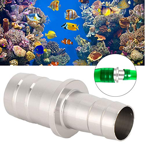 Aquarium Stainless Steel Water Pipe Adapter Fittings Joint Connector for Fish Tank12mm to 16mm (12 to 16mm stainless steel reducer)