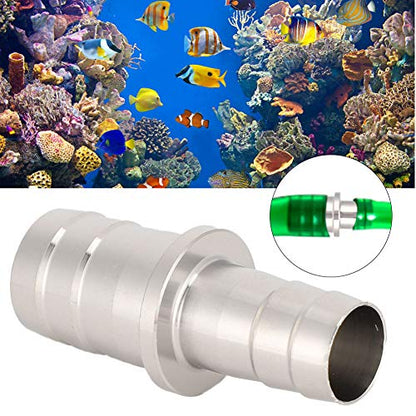 Aquarium Stainless Steel Water Pipe Adapter Fittings Joint Connector for Fish Tank12mm to 16mm (12 to 16mm stainless steel reducer)
