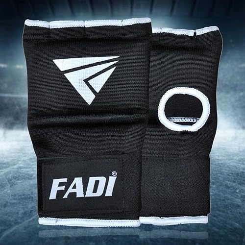 Quick Hand Wraps - Padded Knuckle Protection for Boxing Gloves, MMA, Kickboxing, Muay Thai - Quick Wraps for Men & Women - size: Small-Medium