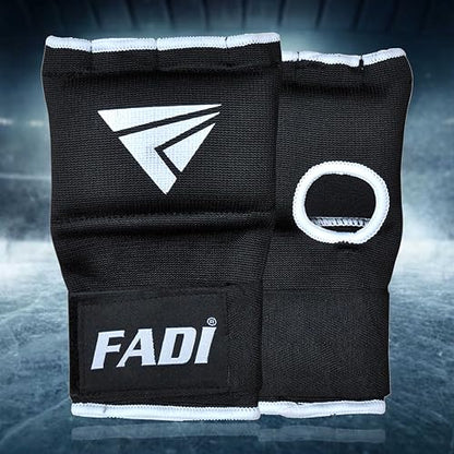 Quick Hand Wraps - Padded Knuckle Protection for Boxing Gloves, MMA, Kickboxing, Muay Thai - Quick Wraps for Men & Women - size: Small-Medium