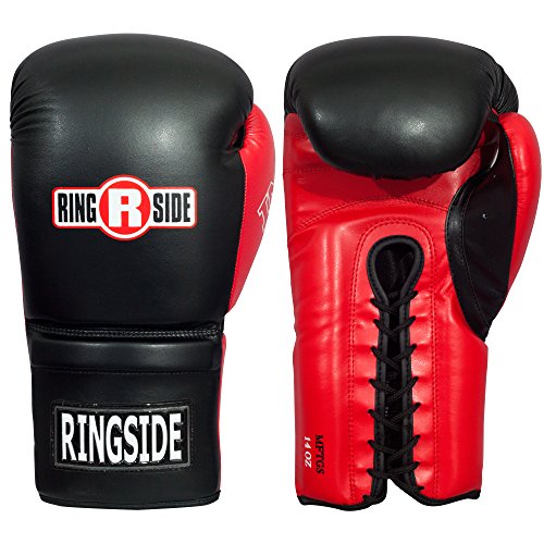 Ringside Lace IMF Tech Boxing Training Sparring Gloves - color: White, size: 16 OZ