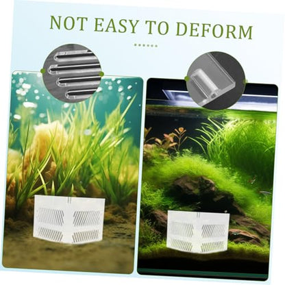 SUPVOX Acrylic Aquarium Grid Divider Pump Isolation Plate for Clean Water Protects Aquarium Pumps from Sand Easy to Install Fish Tank Partition for Versatile Filtration