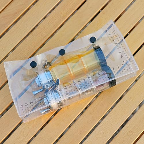 Folding Fish Observation Bag Clear Fish Weigh Bags Outdoor Lure Fishing Container with Scale for Outdoor Fishing Clear Fish Weigh Bag Container