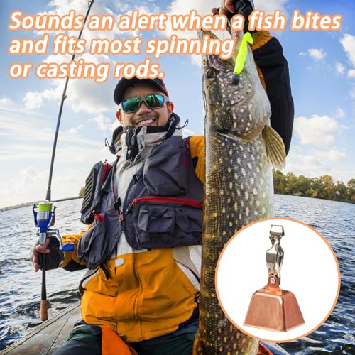 12 pcs Fishing Bell, Fishing Rod Bell, Catfish Fishing Gear, Fishing Rod Bell, Ice Fishing Accessories, Fishing Rod Techniques