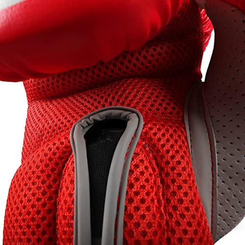 Sanabul Hyperstrike Boxing Gloves for Women, Kickboxing MMA Muay Thai Gloves, Training Sparring Punching Heavy Bag. - color: Red/White, size: 10 oz