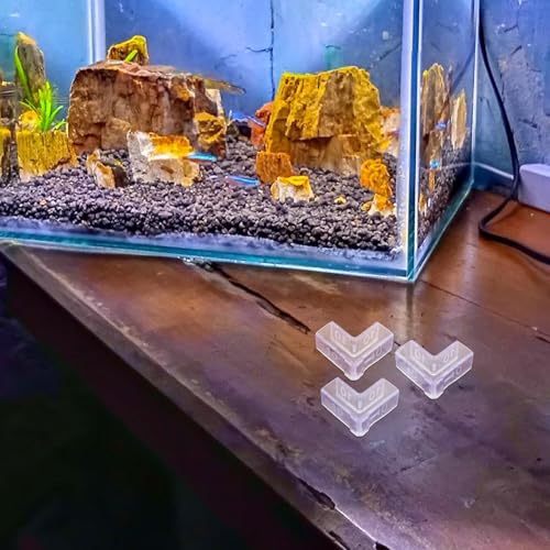 25pcs Fish Tank Corner Guards, 90 Degree L-Shaped Aquarium Glass Edge Protectors for 10mm Thickness, Safety Anti-Collision Corner Rack for Home and Office Use