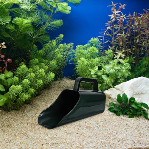 Aquarium Gravel Shovel Fish Tank Cleaning Tool Water-Permeable Sediment Scoop Handheld Garden Shovel 2pcs Dark Green for Aquatic Plants Sand Removal