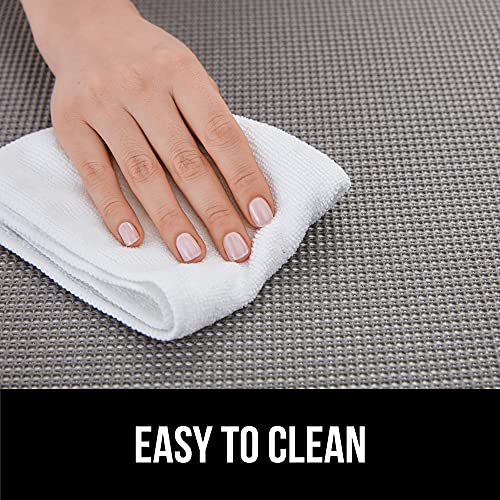 GORILLA GRIP powerGRIP Drawer Shelf and Cabinet Liner, Thick Strong Hold, Non-Adhesive Liners Protect Kitchen Cabinets and Cupboard, Bathroom Drawers, Easy Install, Breathable Mat, 12" x10', Navy Blue - color: Navy, style: 12" x 10'