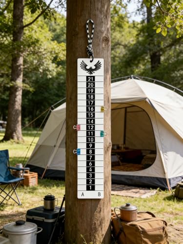 Cornhole Scoreboard Hang, Eagle Graphic Portable for Yard Games