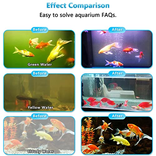 Fish Tank Filter and Aquarium Ozone Generator Set TCE2000,Suitable for 40-70 Gallon Fish Tank.