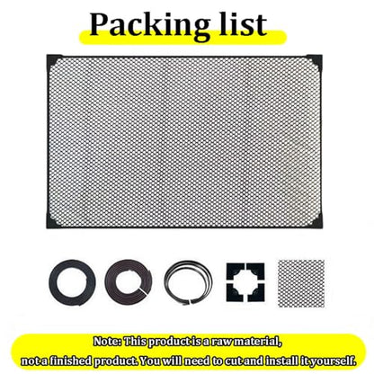Magnetic Aquarium Anti-Jumping Net Cover, Plastic Cuttable Fish Tank Anti-Jump Protective Lid, Adjustable Size Fit Tank Size Max 78''X24'' - size: 50x50cm/19.69x19.69"