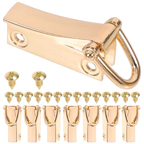 8Pcs Swivel D Rings Buckles for Bag Making Backpack Golden