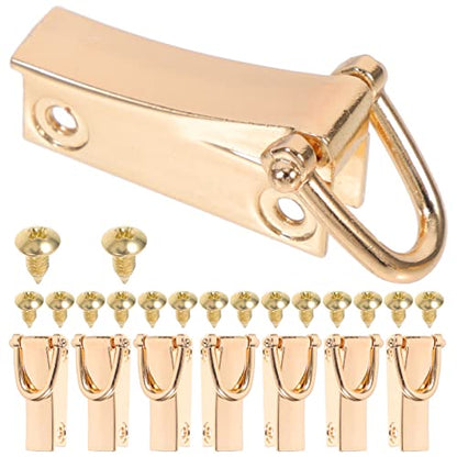 8Pcs Swivel D Rings Buckles for Bag Making Backpack Golden