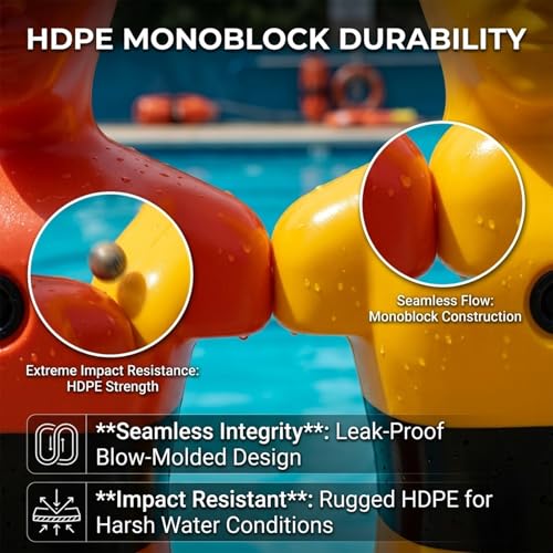 Weighted Rescue Dummy,110lbs Heavy HDPE Body-Water Rescue Training Dummy,38.6in Professional Swimming Safety Drill Model-Lifeguard Training Manikin,Sealed Weight Port(Orange) - color: Orange