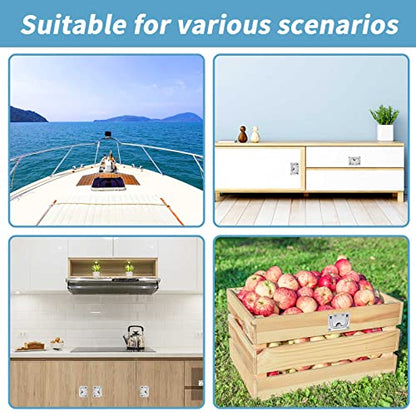 Stainless Steel Hatch Pull Flush Lift Solid Boat Ring Hatches Handles for Boat Deck Hatch Flush Ring Pull Home Furniture Drawer Cabinet Recessed Lid Handle (2 Pack of Flush Ring Pull)