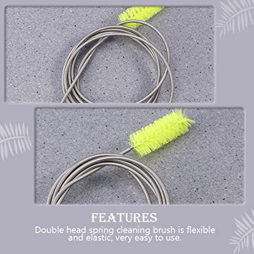LIOOBO 2pcs Double-Ended Brush Hose Cleaning Brush for Water Pipe and Aquarium Cleaning