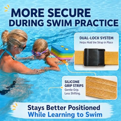 Swim Float Kids Secure Training: Safety Dual-Lock Buckle 140 lb Test Lesson