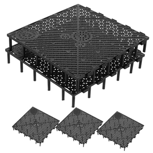 GANAZONO 5pcs Aquarium Isolation Board Fish Tank Divider for Breeding Landscaping Breathable Mesh Panels Black Bottom Plate for Fish Prevention