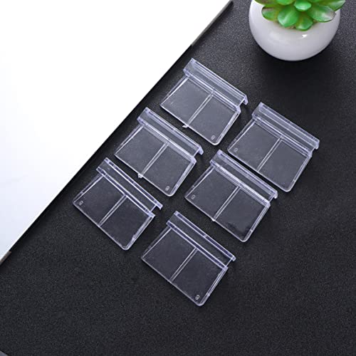 Mikikit 10Pcs Plastic Aquarium Bracket for Fish Tank Covers Support Frame for Home Aquariums for Fish and Pets