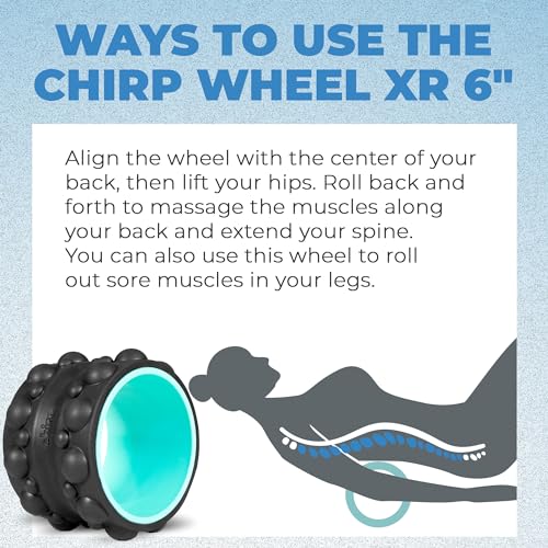 Chirp Wheel XR 6" Knot Kneader Back Roller for Deep Tissue Relief, Mint | Knot Kneader Back Roller, Shiatsu Foam Roller for Deep Muscle Knots, Trigger Point Back Massager, 6 Inch - size: 6 Inch Mint