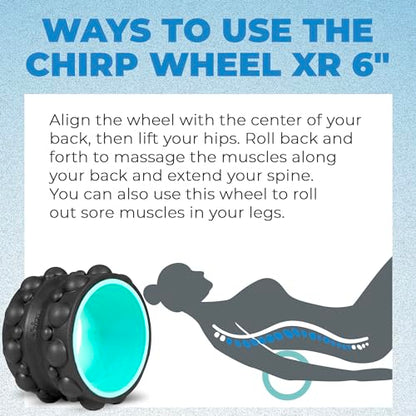 Chirp Wheel XR 6" Knot Kneader Back Roller for Deep Tissue Relief, Mint | Knot Kneader Back Roller, Shiatsu Foam Roller for Deep Muscle Knots, Trigger Point Back Massager, 6 Inch - size: 6 Inch Mint