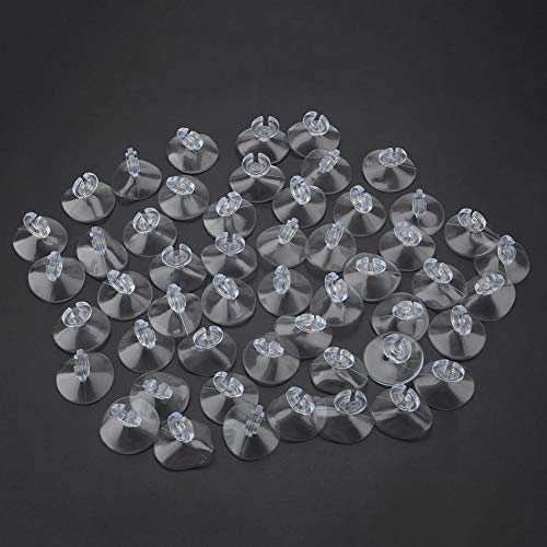 TOPINCN 50pcs Aquarium Sucker Clips Fish Tank Rubber Suction Cup Clips Airline Tube Holders Clamps Tubing Airline Pipe Tube Heater Pump Sheet Holder