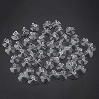 TOPINCN 50pcs Aquarium Sucker Clips Fish Tank Rubber Suction Cup Clips Airline Tube Holders Clamps Tubing Airline Pipe Tube Heater Pump Sheet Holder