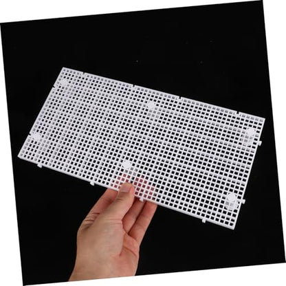 BESPORTBLE 1set Fish Tank Isolation Board Aquarium Divider for Fish Breeding Species Separation Water Circulation Mesh Panel Support Posts