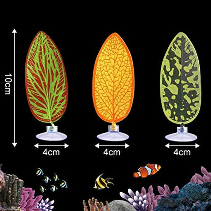 5 pcs Betta Mushroom Hammock + Leaf Pads Fish Tank Silicone Soft Aquarium Fish Playing Pads with Suction Cup Aquarium Ornament Fish Tank Decorations Accessories (Mushrooms+Leaves)