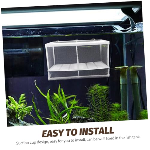 LIOOBO Aquarium Fish Breeding Isolation Net Plastic Fish Tank Partition Guppy Breeder Box Style
