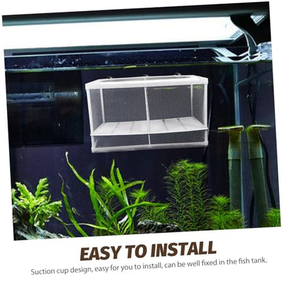 LIOOBO Aquarium Fish Breeding Isolation Net Plastic Fish Tank Partition Guppy Breeder Box Style