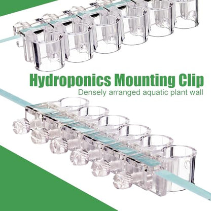 DONGKER Aquarium Plant Holder,6 PCS Reusable Fish Tank Hanging Plant Cups for 0.39"/0.3"-0.6" Aquarium Tank Glass Thickness - color: M